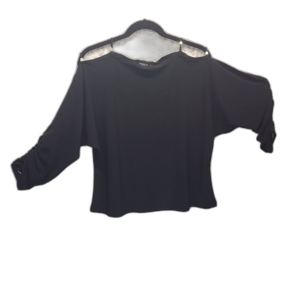 Vintage Torrid Y2K Top w/Dolman Sleeves and Silver Metal Accents Size 2X
